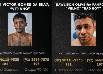 Polícia identifica mais dois ass@ssin0s de comerciante e eles são procurados em Manaus