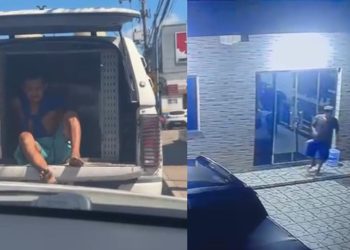 Vídeo: No Valparaíso, homem invade casa, tenta atacar moradora com faca e acaba solto após prisão