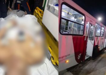 Criminosos ass4ltam ônibus da linha 418; dois são presos e um acaba b4lead0