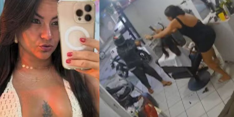 Vídeo: Cabeleireira é surpreendida por atirador e m0rta dentro do próprio local de trabalho