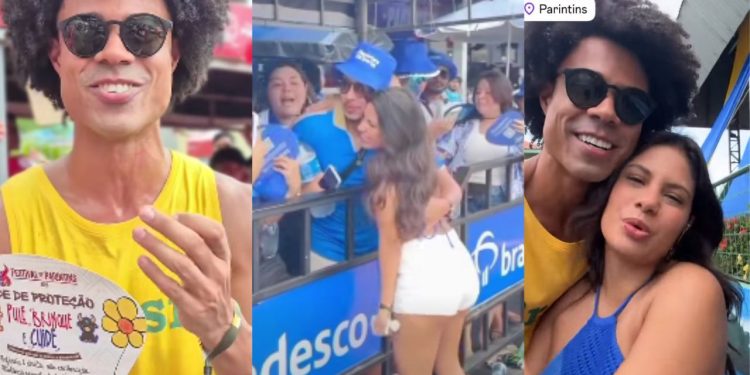 ‘Panquequinha’ e Breno chegam em Parintins para prestigiar Marciele Albuquerque
