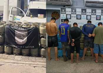 Sete homens são pr3s0s por furt0 de 68 botijas de gás de distribuidora na ZL de Manaus