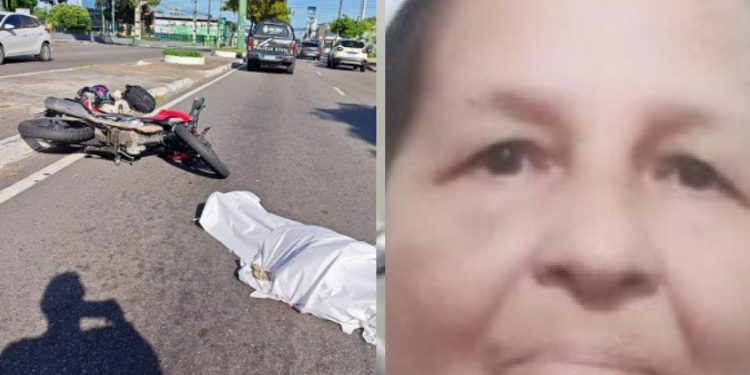 Idosa m0rta atr0pelada por moto na frente do shopping deixa três filhos em Manaus