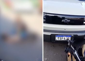 Vídeo forte: pai entra em pânico ao ver filho de 6 anos cair da moto e m0rrer em Manaus: ‘Senhor, porque?’