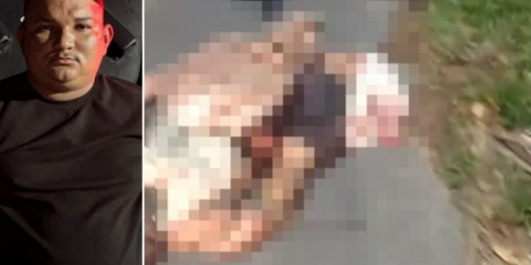 Vídeo forte: acusad0 de roub0 de motos é achado deg0lado na Avenida Pires Franco
