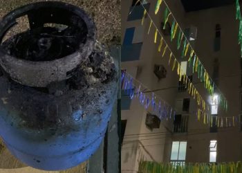 Moradores se assustam após princípio de incêndio em um apartamento do Residencial Manauara 2