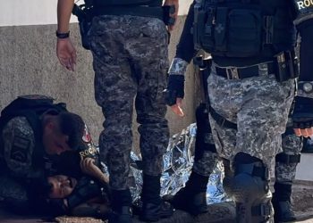 Homem é balead0 na rua durante ação da Rocam em Manaus