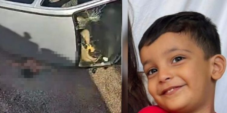 Carro cap0ta por cima de menino de 3 anos que não resiste ao impacto e m0rre