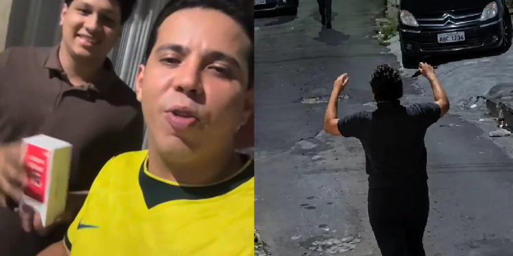 Em onda de solidariedade, rapaz que impl0rou para não ser r0ubad0 ganha celular novo em Manaus