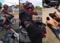 Vídeo: Rocam deita dois blindados na rua e prova que bandid0 não aguenta a polícia