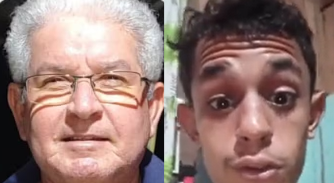 Jovem m@ta idoso com quem se relacionava, e$quart3ja e faz vídeo; veja