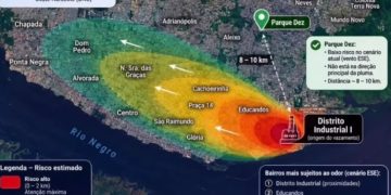 Mapa mostra bairros mais atingidos por gás em Manaus: já são mais de 100 atendimentos