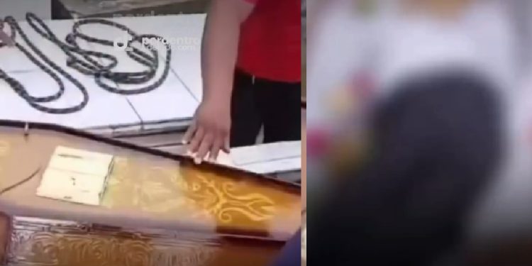 Vídeo: filhos dizem que pai m0rreu agredid0 pela madrasta e abrem caixão no enterro
