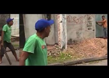 Vídeo: vizinhos aparecem brigand0 ao vivo durante o Balanço Geral em Manaus