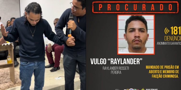 Vídeo: Depois de m@tar vários em Manaus, ‘Raylander’ aparece chorando e ‘convertido’ em igreja em SC