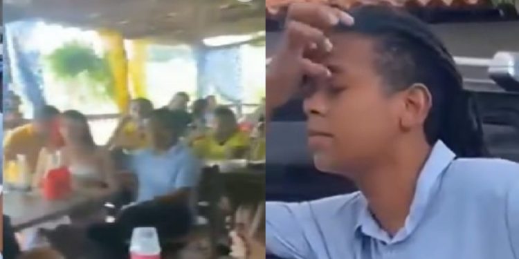 Vídeo: marido leva amante para ver jogo do Brasil e esposa chega no bar: ‘vagabund0’