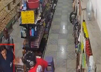 Vídeo: Dupla arm@da r0uba mais de R$ 40 mil de comércio em Maués