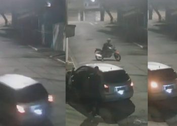 Vídeo: bandid0 é atropelad0 durante assalto, mas levanta e deixa homem balead0 no chão