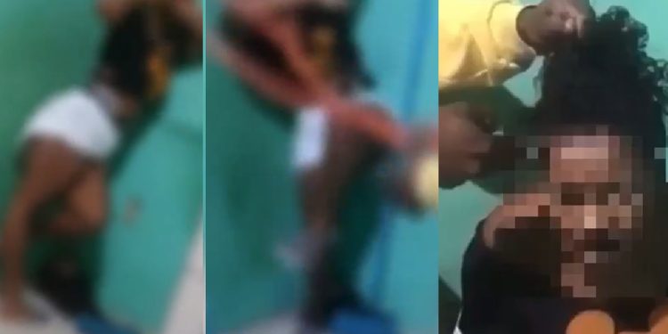 Vídeo: chefão do tráfic0 manda raspar cabeça de moradora que deu fora nele