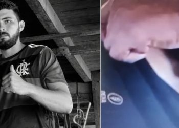 Vídeo forte: morador puxa camisa e mostra buraco do tir0 que mat0u homem no Amazonas