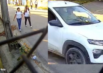 Vídeo mostra momento em que alunas gritam em Manaus para escapar de sequestr0