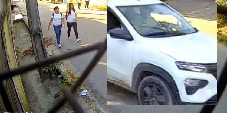 Vídeo mostra momento em que alunas gritam em Manaus para escapar de sequestr0