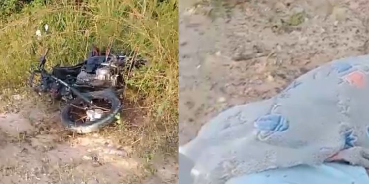 Acidente com moto e carro termina em morte de dois homens na rodovia AM-010