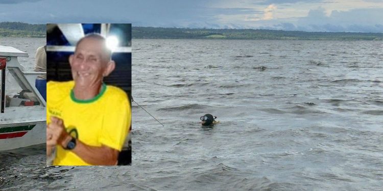 Marinha e Bombeiros seguem buscas por idoso desaparecido após naufrágio no AM