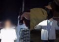 Vídeo: Homem b4te na mulher, tenta enfrentar policiais e acaba derrubado com Taser