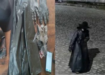 Veja: Após espalhar medo pelas madrugadas, “lobisomem” é desmascarado pela polícia