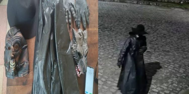 Veja: Após espalhar medo pelas madrugadas, “lobisomem” é desmascarado pela polícia
