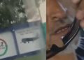 Caminhoneiro aparece com rosto ferido e denuncia agressão de seguranças dentro de empresa no Distrito