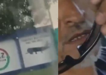 Caminhoneiro aparece com rosto ferido e denuncia agressão de seguranças dentro de empresa no Distrito