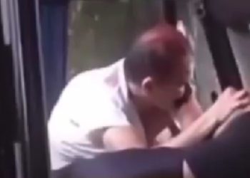 Veja: Briga em ônibus termina com motorista mordendo passageira