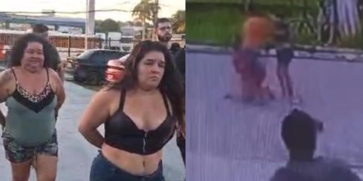 Imagens mostram ataque de mãe e filha que quase matou mulher trans em Parintins