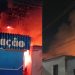 Veja: Incêndio toma conta de mata e faz comerciantes retirarem produtos às pressas em Manaus