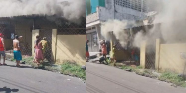 Vizinho invade casa em chamas e salva homem que estava amarrado no Santo Antônio