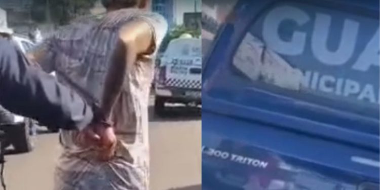 Vídeo: Armado com pistola, homem ameaça moradores e é preso no São Raimundo