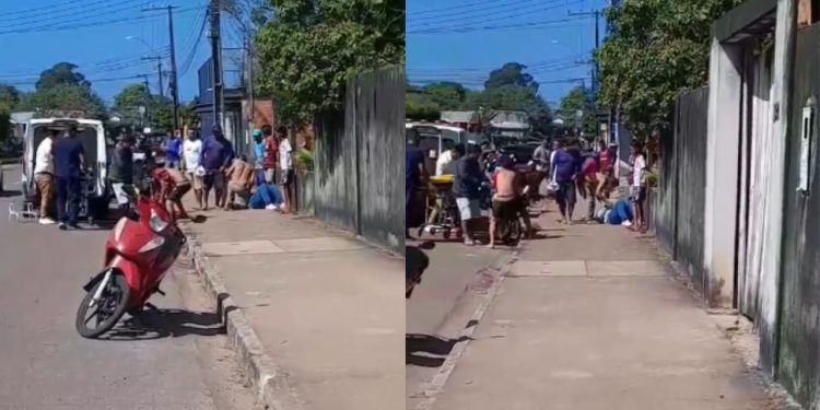 Motociclista perde controle de moto e acaba ferida após colisão com muro em Maués