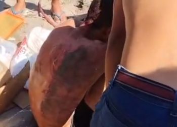 Vídeo: Assaltante é cercado e agredido por moradores na Zona Leste