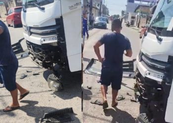 Vídeo forte: testemunhas filmam motoqueir0 m0rto ao ser esmagad0 por carreta em Manaus
