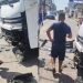 Vídeo forte: testemunhas filmam motoqueir0 m0rto ao ser esmagad0 por carreta em Manaus
