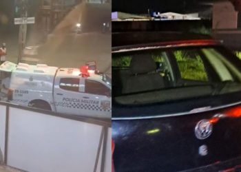 Ao tentar fugir da PM, motorista fura barreira em alta velocidade e acaba preso em Itacoatiara
