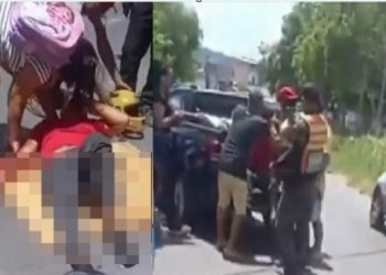 Vídeo: testemunhas colocam motoqueiro ferid0 na picape e levam às pressas em Manaus