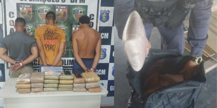 Tentativa de levar 21 kg de skunk para Manaus termina com três presos em Coari