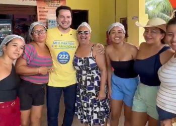 Com adesivaço, Capitão Alberto Neto reforça presença da Tropa do 222 em Cacau Pirêra