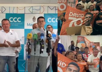 Givancir Oliveira e David Almeida criam parceria política enquanto sistema de transporte vai à falência em Manaus