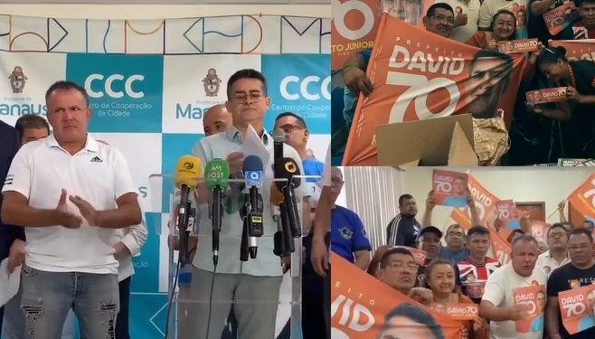 Givancir Oliveira e David Almeida criam parceria política enquanto sistema de transporte vai à falência em Manaus