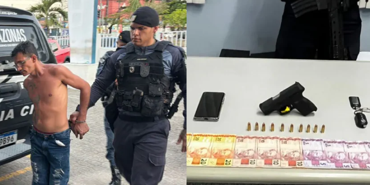 Homem bebe todas, se arr3ta, sai at1rand0 em rua e acaba pr3s0 no bairro Novo Aleixo