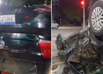 Ac1dente com dois carros deixa um deles cap0tad0 no bairro Adrianópolis